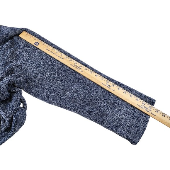 U.S. Polo Assn. Men’s Fleece Robe L/XL Blue Shawl Collar Belt Soft Cozy Spa - Picture 3 of 13